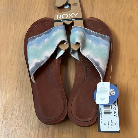 Roxy Shoes - Real leather beach slid.